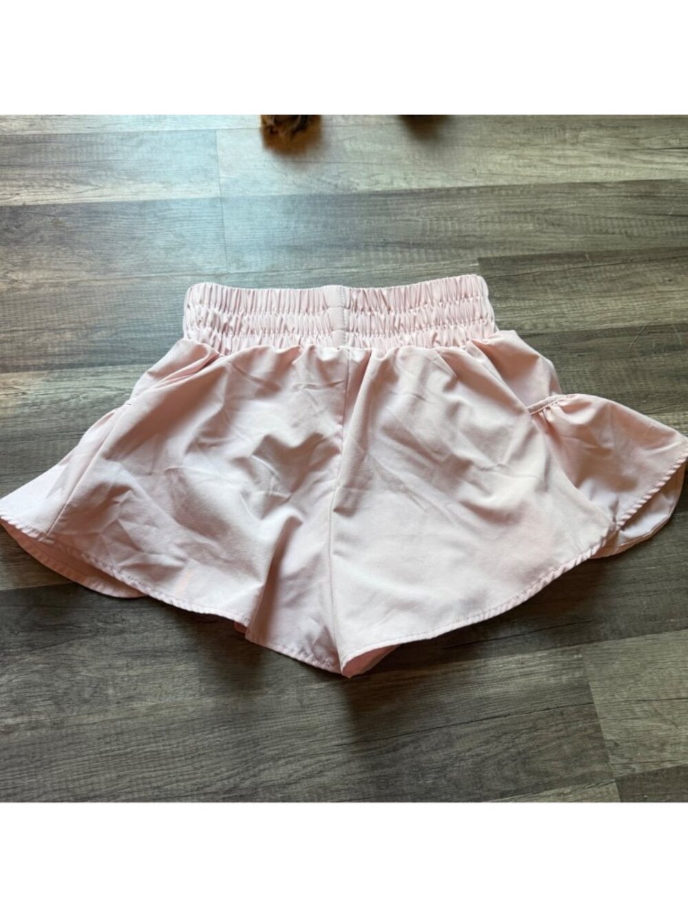(BOGO 75% Off) Pink Ruffle High-Waisted Shorts - Picture 4 of 5